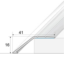 A47 41mm Anodised Aluminium Self Adhesive Door Threshold Ramp Profile
