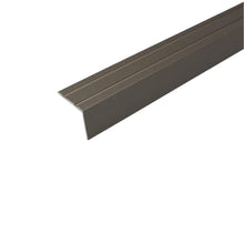 A36 25 x 20mm Anodised Aluminium Self Adhesive Stair Nosing Edge Trim