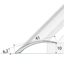 A48 41mm Anodised Aluminium Self Adhesive Door Threshold Ramp Profile