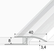 A62 40mm Anodised Aluminium Door Threshold Ramp Profile