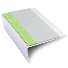 ASL16 66x32mm Aluminium Non Slip Stair Nosing Edge Trim With Pvc Insert