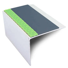 ASL21 67x55mm DDA Compliant Aluminium Non Slip Stair Nosing Edge Trim With Pvc Insert