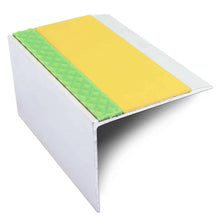 ASL21 67x55mm DDA Compliant Aluminium Non Slip Stair Nosing Edge Trim With Pvc Insert