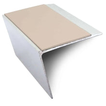 NSL26 Aluminium DDA Compliant Stair Nosing 67 x 55mm with Anti-Slip PVC Insert