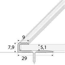 C63 Anodised Aluminium LVT U-Shape Edging Profile – 5mm Flooring
