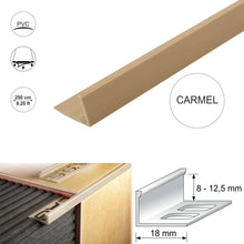PVC L-Shaped Tile Edge Trim – 8mm, 10mm, 12.5mm Depth