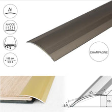 A49 61mm Anodised Aluminium Self Adhesive Door Threshold Ramp Profile