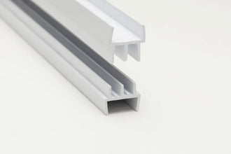 Clip-On Vivarium Double Channel Top & Bottom Glass Runners Track for 15/18 MM Board