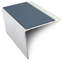 NSL21 67 x 55mm Aluminium Stair Nosing with PVC Anti-Slip & DDA Compliance