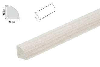 Decorative Flooring Window Edge Beading Worktop Strip uPVC 13mm Quadrant Trim Moulding