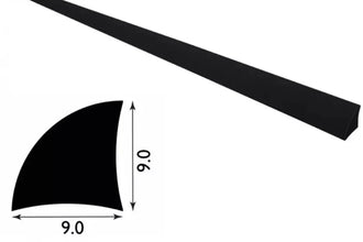 Decorative Flooring Window Edge Beading Worktop Strip uPVC 9mm Quadrant Trim Moulding