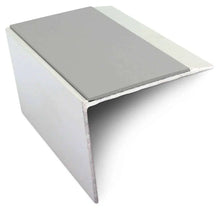 NSL21 67 x 55mm Aluminium Stair Nosing with PVC Anti-Slip & DDA Compliance