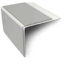 NSL27 DDA Compliant Aluminium Stair Nosing 75x58mm – Non Slip Edge Trim with PVC Insert
