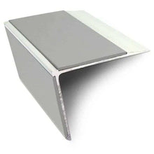 NSL28 DDA Compliant Aluminium Stair Nosing 75x58mm – Non-Slip Edge Trim with PVC Insert