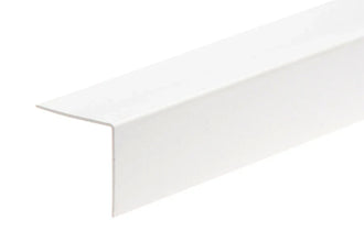Equal & Unequal Edge Protector White PVC Plastic Corner Angle Trim 90°