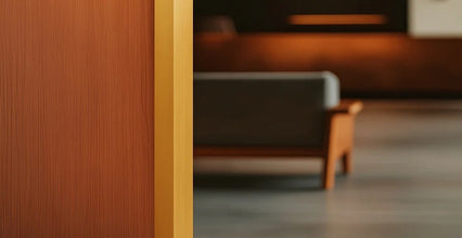 Equal & Unequal Gold & Silver Brushed Finish PVC Plastic Corner Angle Trim Profiles 90°