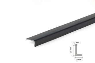 Equal & Unequal RAL 7016 Edge Protector Anthracite PVC Plastic Corner Angle Trim 90°