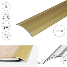 A49 61mm Anodised Aluminium Self Adhesive Door Threshold Ramp Profile