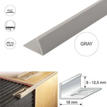 PVC L-Shaped Tile Edge Trim – 8mm, 10mm, 12.5mm Depth
