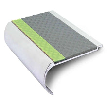 AHD07 70 x 40mm Aluminium Tredsafe Non Slip Stair Edge Trim