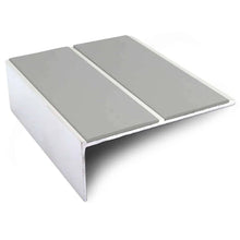 NSL09 85 x 32mm Aluminium Non Slip Stair Nosing Edge Trim With Pvc Insert