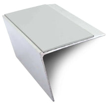 NSL26 Aluminium DDA Compliant Stair Nosing 67 x 55mm with Anti-Slip PVC Insert