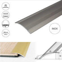 A49 61mm Anodised Aluminium Self Adhesive Door Threshold Ramp Profile