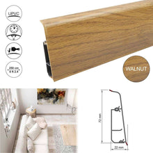 Lima 72mm PVC Skirting Board With Cable Management System