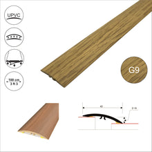 M-M0200 42mm PVC Wood Effect Flat Self-Adhesive Door Threshold Strip