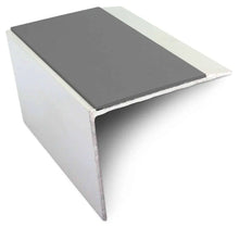 NSL21 67 x 55mm Aluminium Stair Nosing with PVC Anti-Slip & DDA Compliance