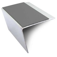 NSL26 Aluminium DDA Compliant Stair Nosing 67 x 55mm with Anti-Slip PVC Insert