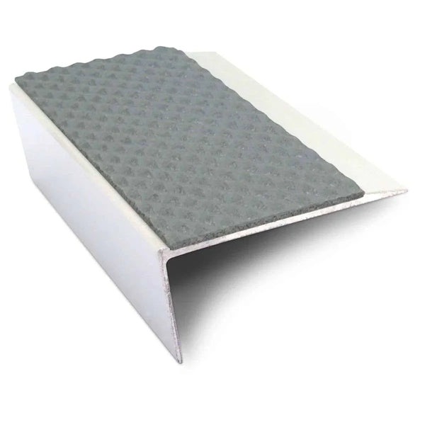 NSL16 Tredsafe 66 x 32mm Aluminium Stair Nosing with PVC Anti-Slip Insert