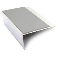 NSL16 66 x 32mm Aluminium Rakeback Stair Nosing with PVC Anti-Slip Insert