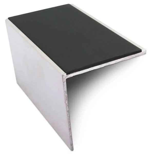 NSL19 Tredsafe 56 x 55mm DDA-Compliant Aluminium Stair Nosing with PVC Insert