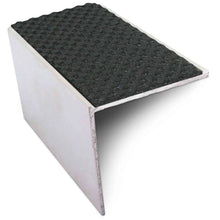NSL19 Tredsafe 56 x 55mm DDA Compliant Aluminium Non Slip Stair Nosing Edge Trim With Pvc Insert