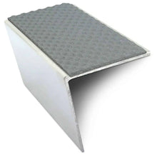 NSL20 Tredsafe 57 x 55mm DDA-Compliant Aluminium Stair Nosing with PVC Insert