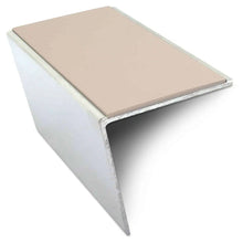 NSL20 57 x 55mm Aluminium Stair Nosing – DDA-Compliant with PVC Safety Insert