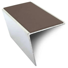 NSL20 57 x 55mm Aluminium Stair Nosing – DDA-Compliant with PVC Safety Insert