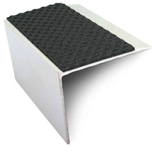 NSL21 Tredsafe 67 x 55mm DDA Compliant Aluminium Non Slip Stair Nosing Edge Trim With Pvc Insert