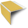 NSL27 Tredsafe 75mm x 58mm DDA Compliant Aluminium Non Slip Stair Nosing Edge Trim With Pvc Insert