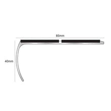 NSL29 Aluminium Anti-Slip Stair Nosing 87x40mm – Heavy-Duty Edge Trim with PVC Insert