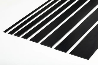 PVC Plastic TW Black White Anthracite Flat Bar Strip