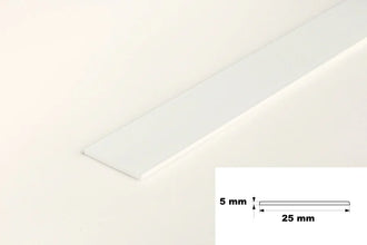 PVC Plastic TW Black White Anthracite Flat Bar Strip