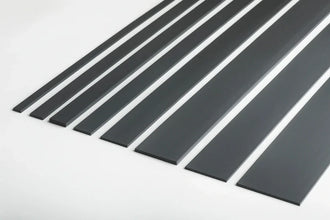 PVC Plastic TW Black White Anthracite Flat Bar Strip