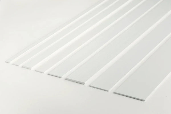 PVC Plastic TW Black White Anthracite Flat Bar Strip