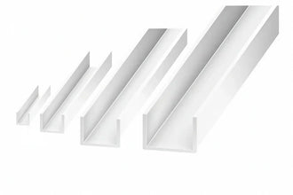 PVC U Channel White Rigid Plastic Edge Protector Cezar Profile Edge Trim