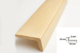 Pine Wood Internal External Edge Moulding Corner Angle Trim 90°