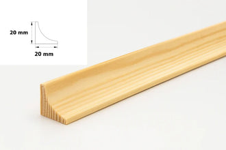 Pine Wood Natural Moulding Scotia Trim Decorative Skirting Edge Strip