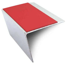 NSL26 Aluminium DDA Compliant Stair Nosing 67 x 55mm with Anti-Slip PVC Insert