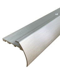 TVB 37.5 x 35mm Anodised Aluminium Bull Nose LVT Stair nosing Edge Profile For 5mm Flooring